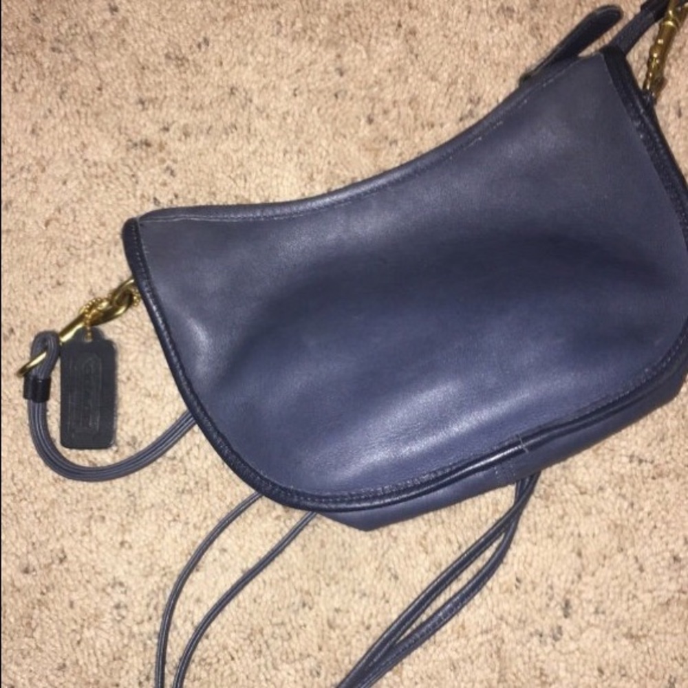 Vintage real leather coach bag